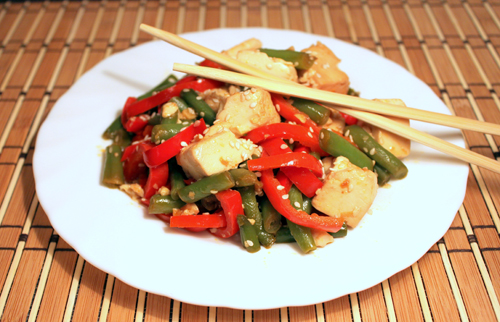 белковая диета обед тофу с тушеными овощами