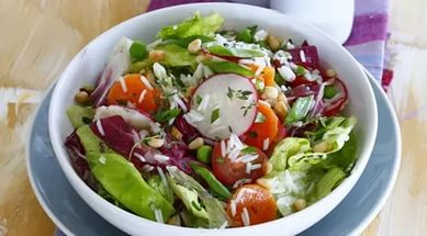 средиземноморская диета меню 7-ой день, басмати салат