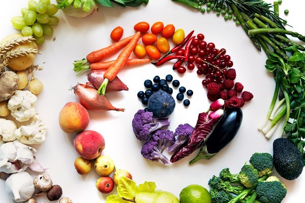 правильное питание, овощи и фрукты