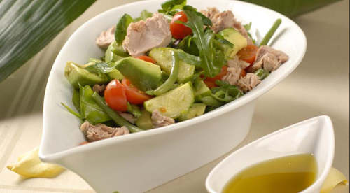 ПП-рецепты от Fitness House овощной салат с тунцом