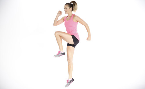 табата упражнения для похудения бег с высокоподнятыми коленями