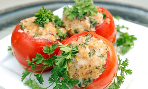 вкусные рецепты диеты 5 стола запеченные помидоры с куриной грудкой