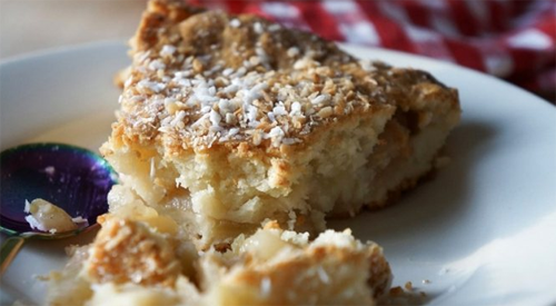 рецепт овсяного пирога с яблоками